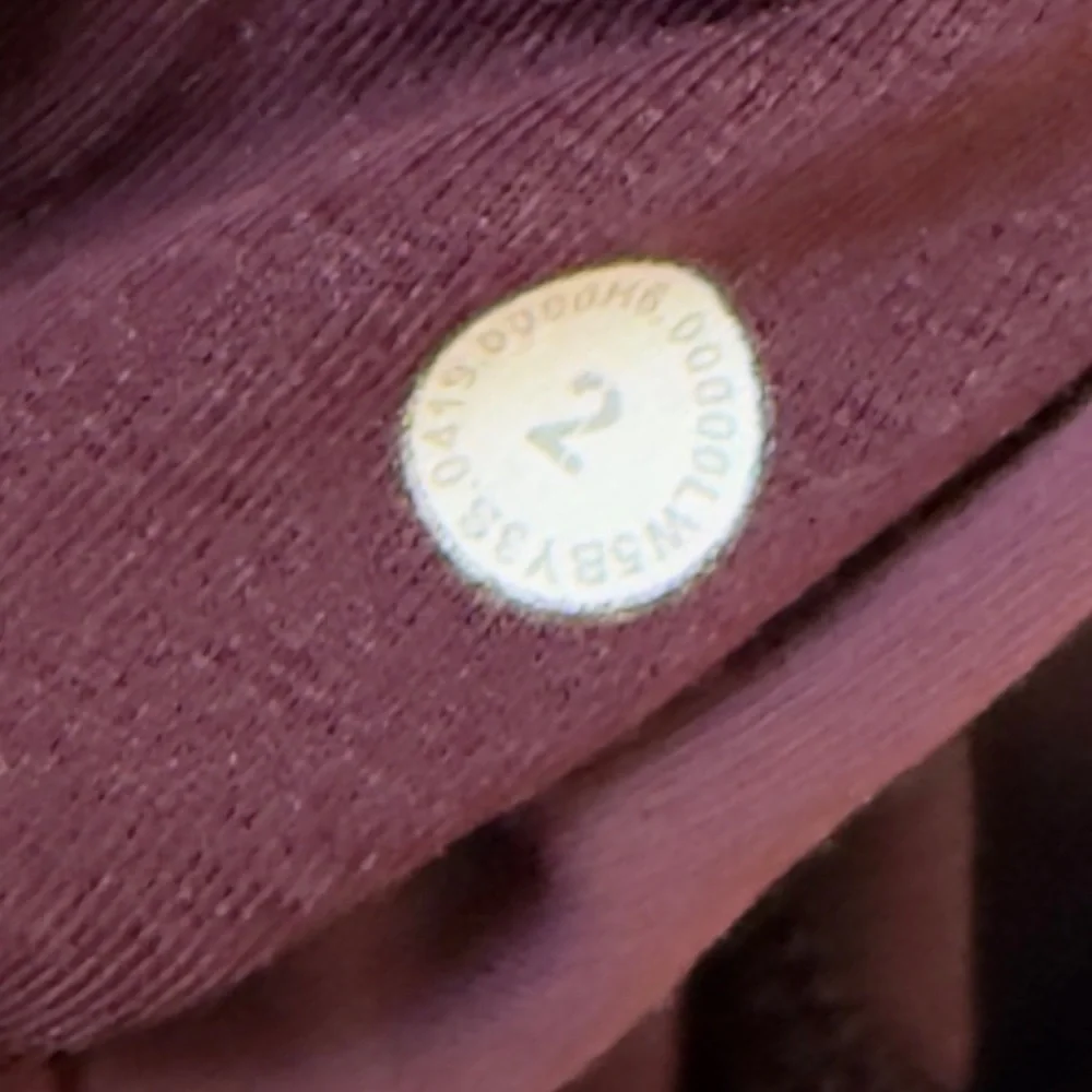 Lululemon Women's‎ Burgundy Patterned Leggings Sz 2